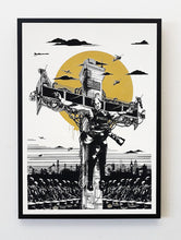 Lade das Bild in den Galerie-Viewer, Siebdruck / Silk screen print / Captain Borderline "Collateral Crucifixion of Julian Assange"